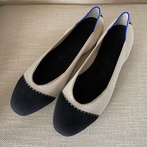 VGUC Rothy’s Tuxedo Square Flat sz 10.5